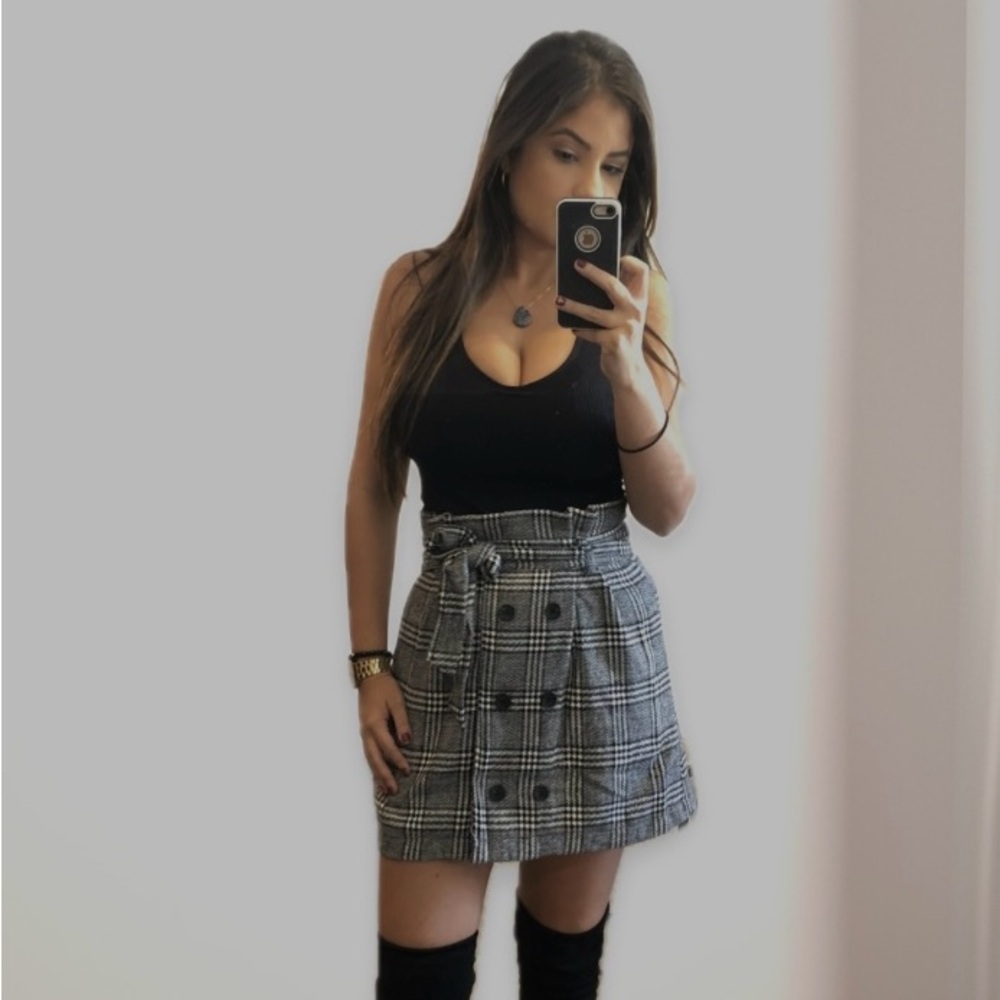 Plaid Min Skirt